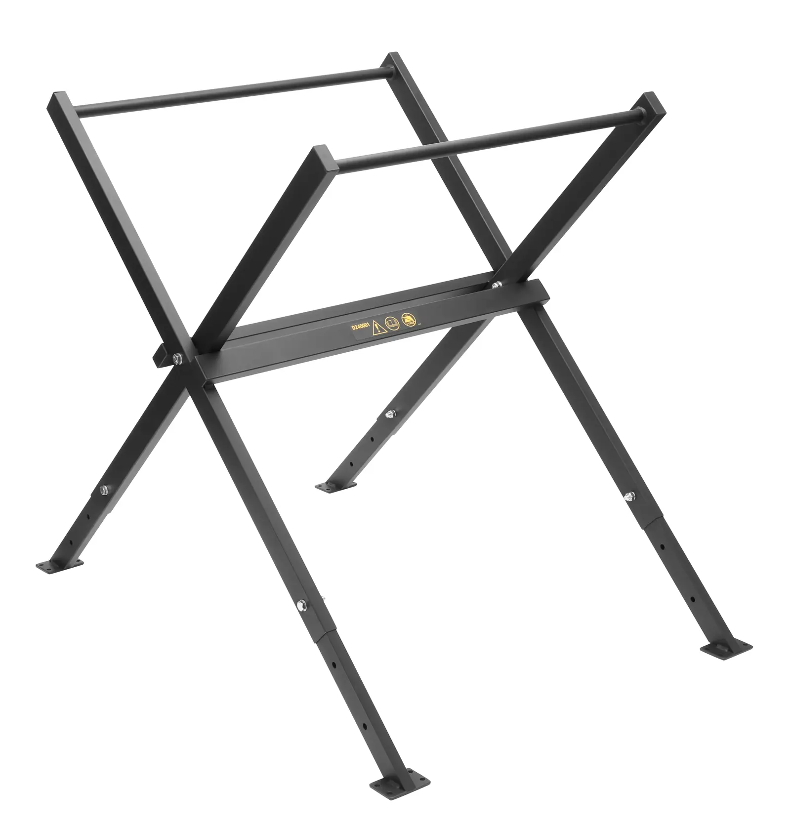 Supporto DEWALT metallico per fotografia, SKUs D240001-XJ, D240001. Struttura pieghevole a X.