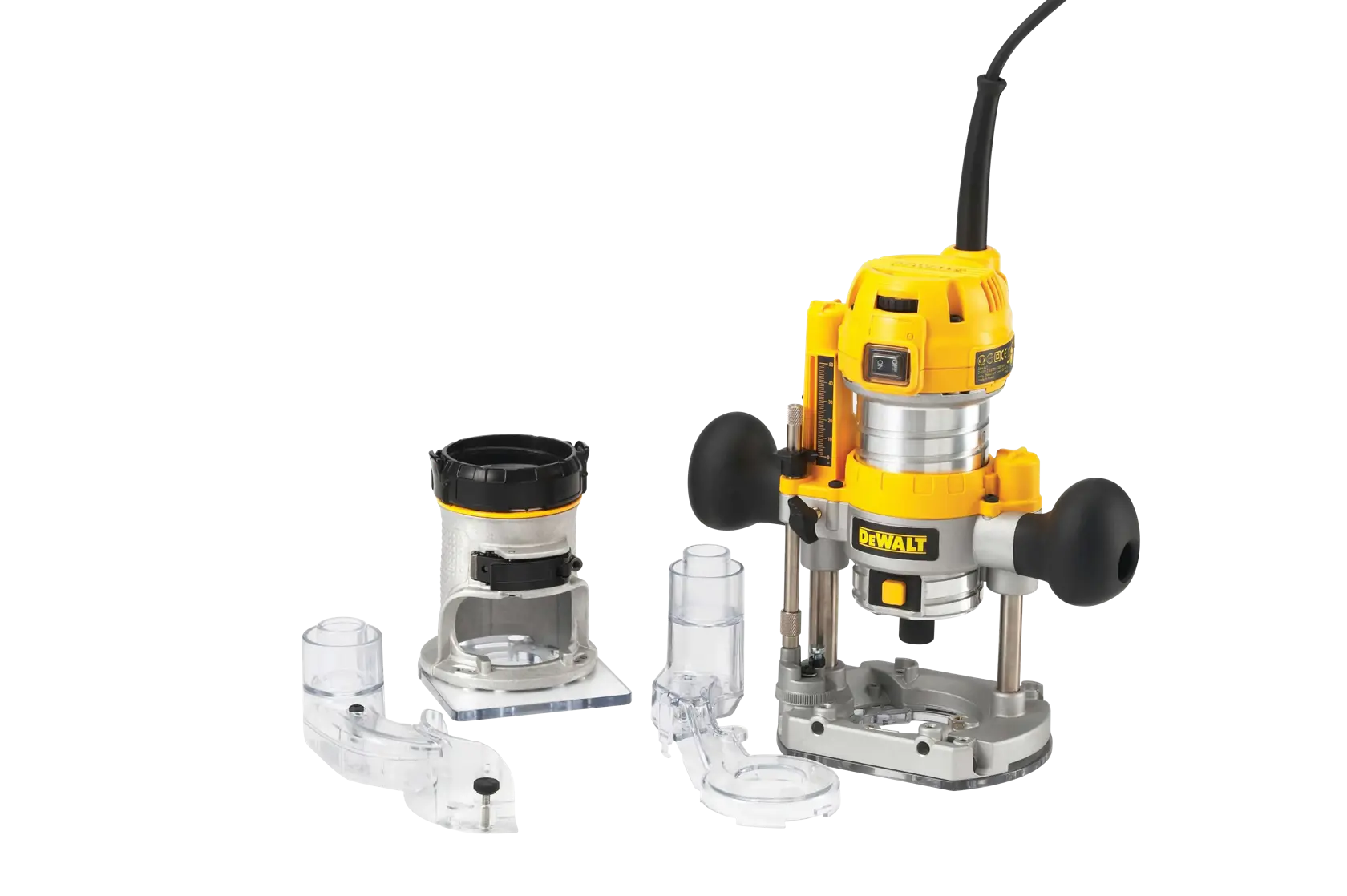 Frézka s pohyblivou a pevnou základňou 900 W 8 mm DEWALT®