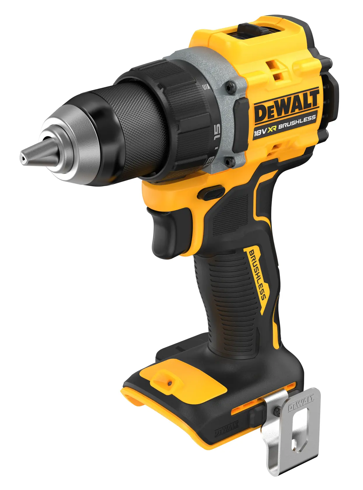 DEWALT cordless drill, 18V XR brushless, SKUs DCD794NT and DCD794NT-XJ shown.