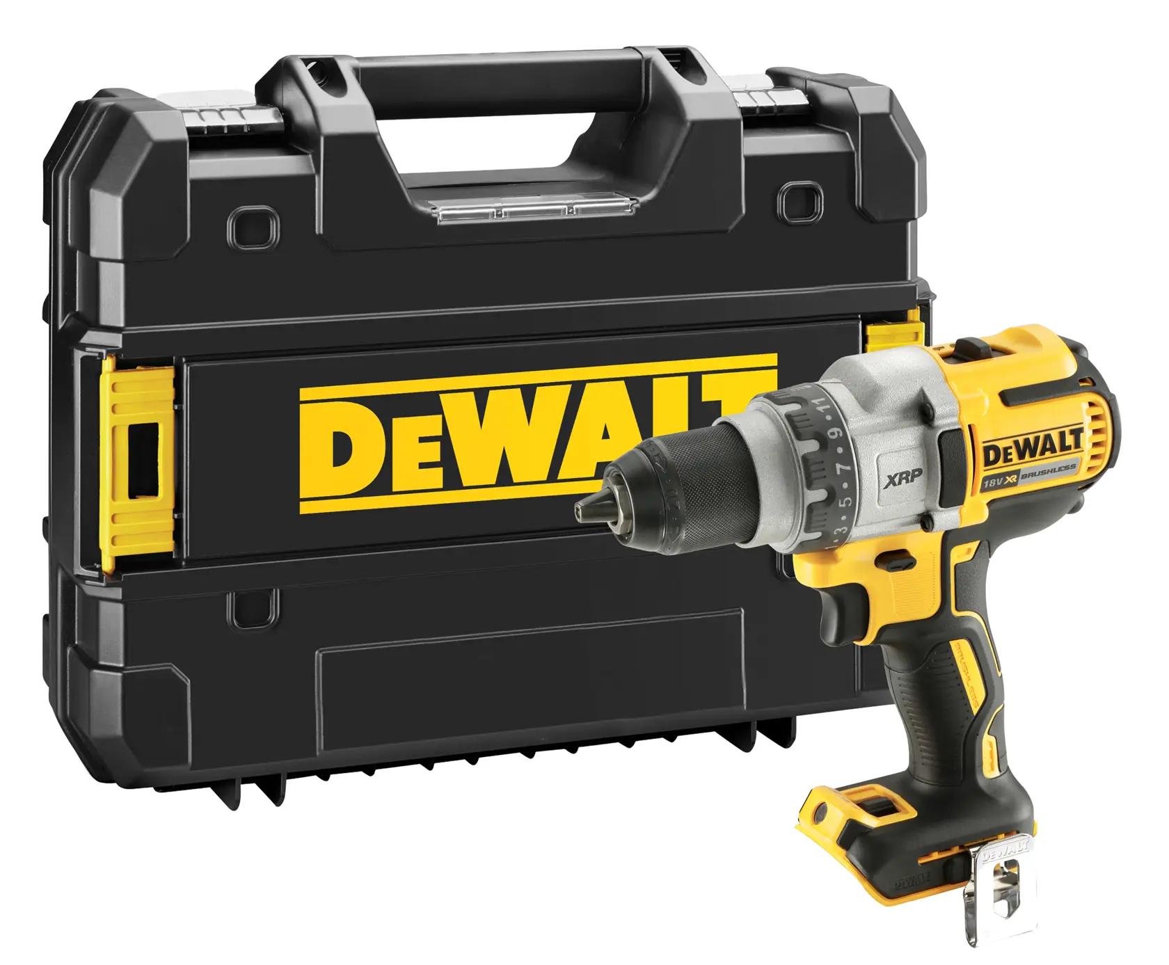 Bezuhlíková prémiová vŕtačka 18 V XR® DEWALT® (samotné náradie)