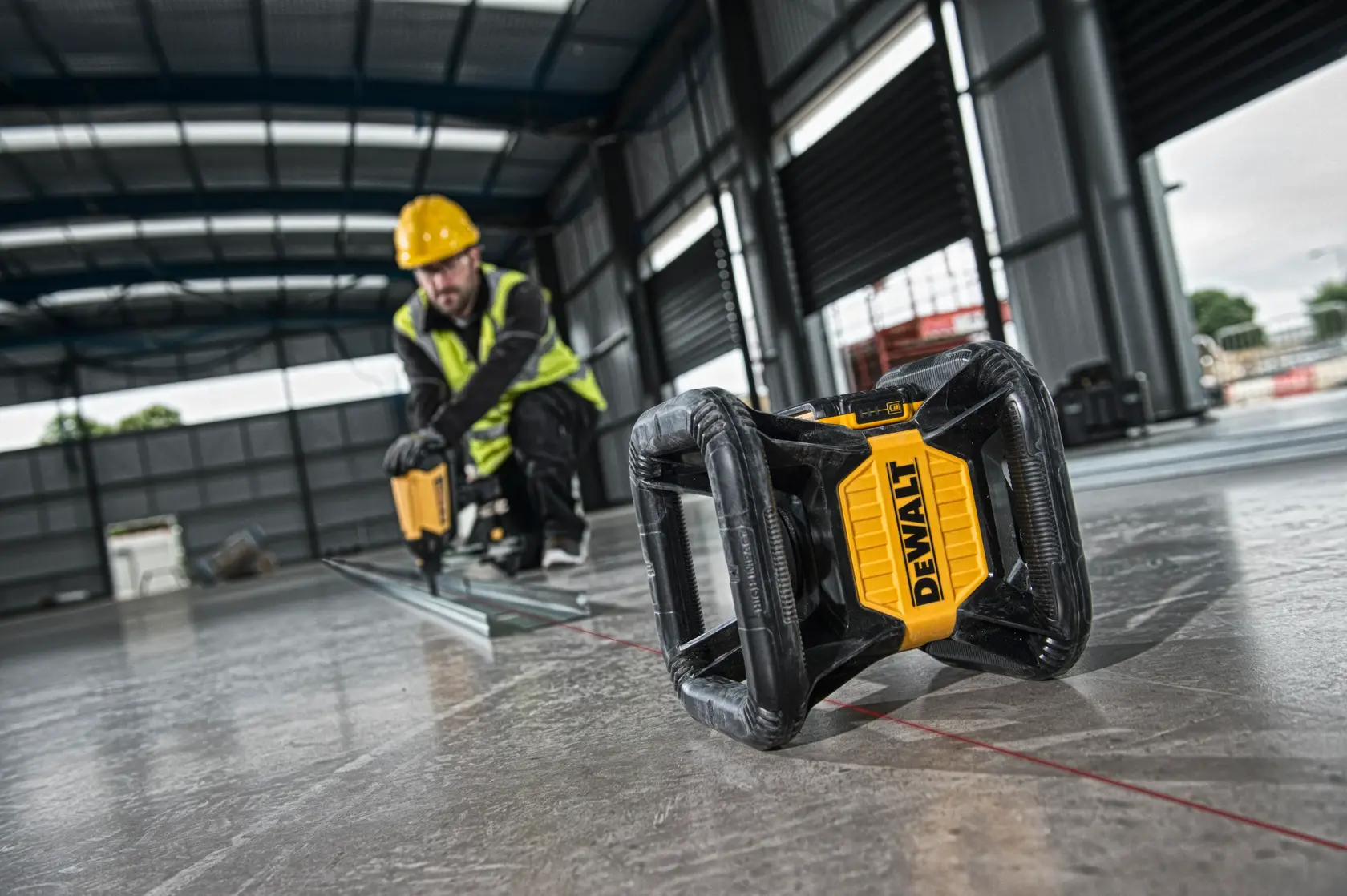 Rotačný laser s červeným lúčom 18 V XR® DEWALT® - 1 x 2 Ah