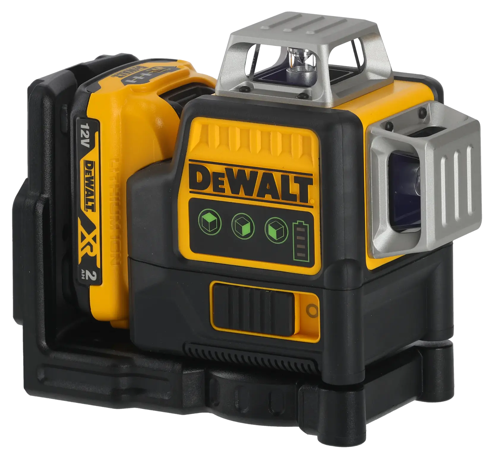 DEWALT DCE089D1G 12V green line laser level, with battery, for precise alignment and measurement tasks.