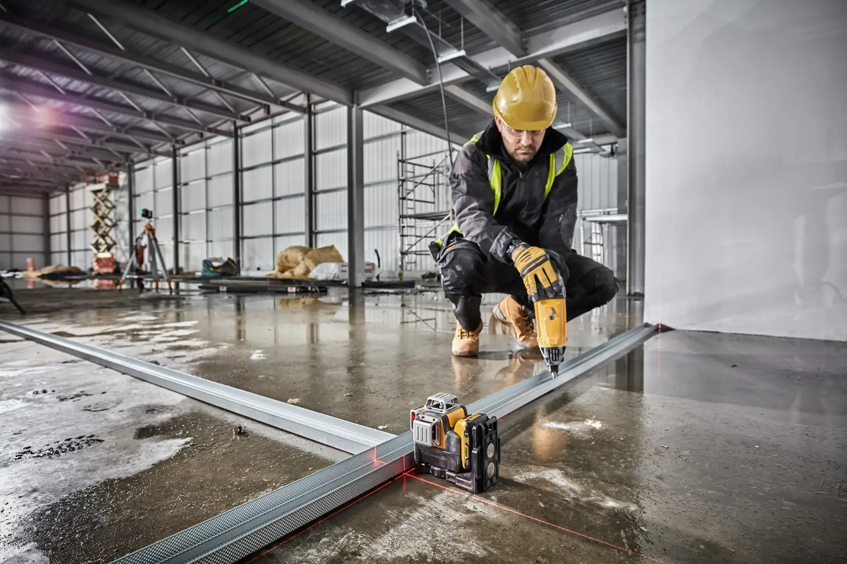 Krížový líniový laser s červeným lúčom 12 V XR® 3 x 360 DEWALT® - 1 x 2 Ah