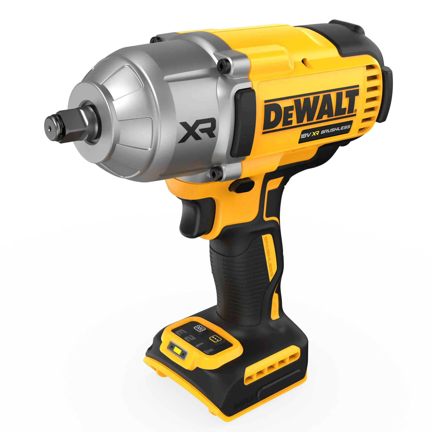 DEWALT impact wrench, yellow and black. SKUs: DCF900NT-XJ, DCF900NT category: Photography.