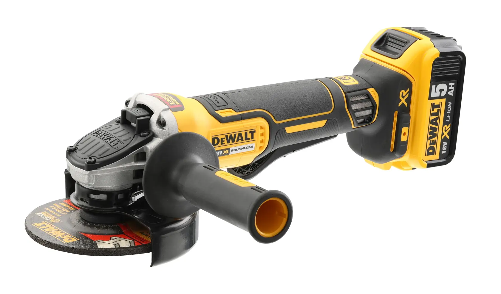 DEWALT tool for photography, SKUs DCG406N, DCZ409P2-XE, DCZ401P3-XE, DCG406, cordless and compact design.