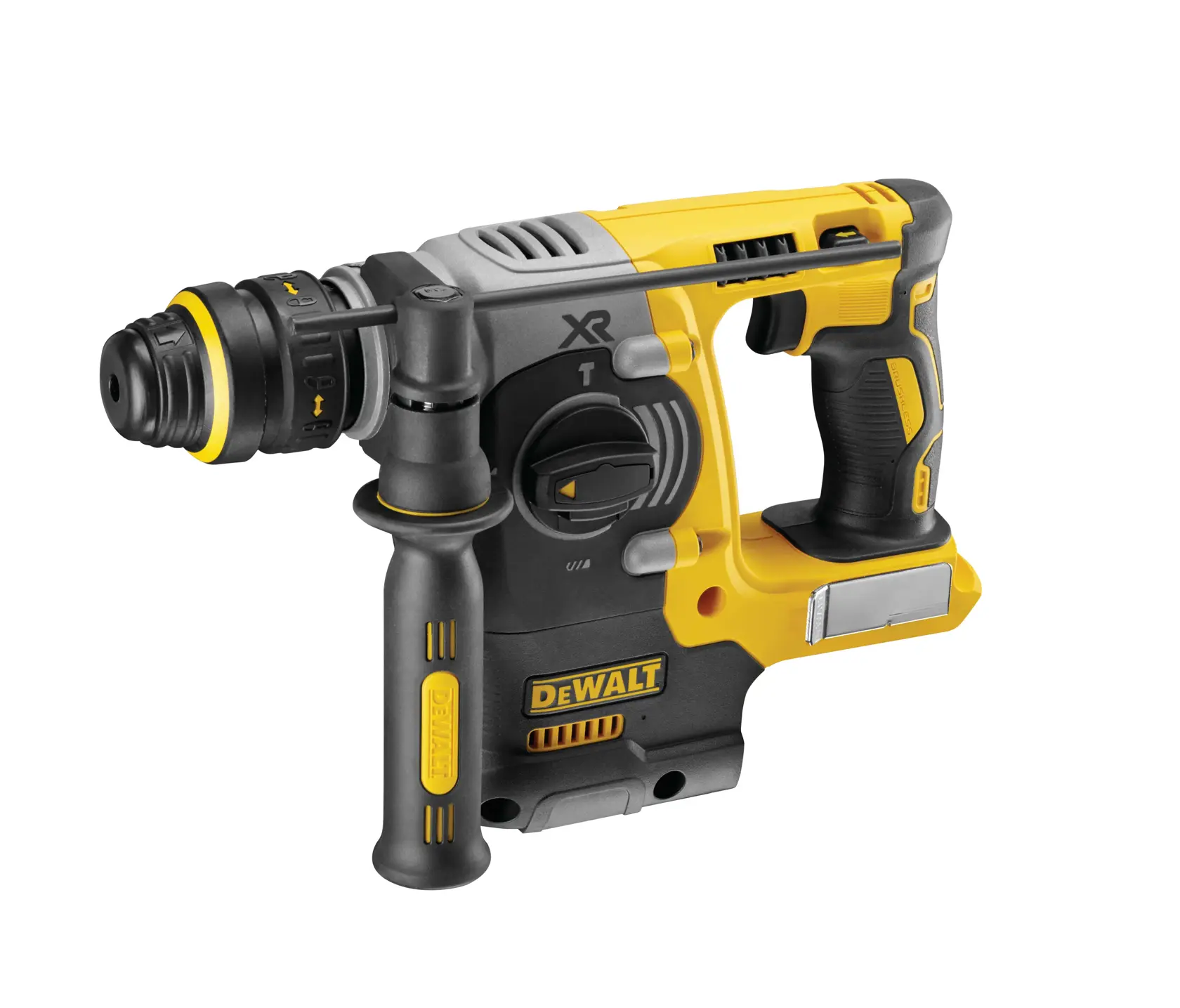 Bezuhlíková príklepová vŕtačka 18 V XR® 24 mm SDS Plus DEWALT® s rýchloupínacím skľučovadlom (samotné náradie)
