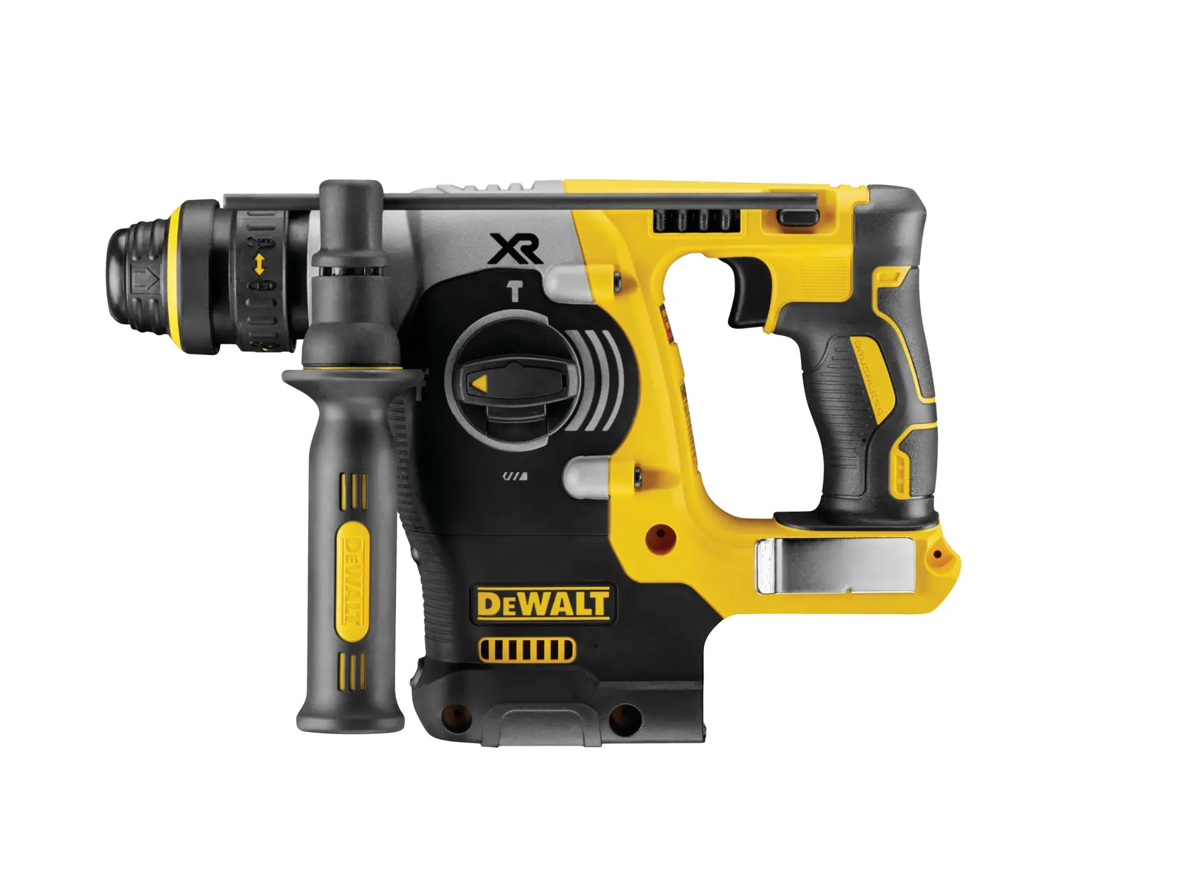 Bezuhlíková príklepová vŕtačka 18 V XR® 24 mm SDS Plus DEWALT® s rýchloupínacím skľučovadlom (samotné náradie)