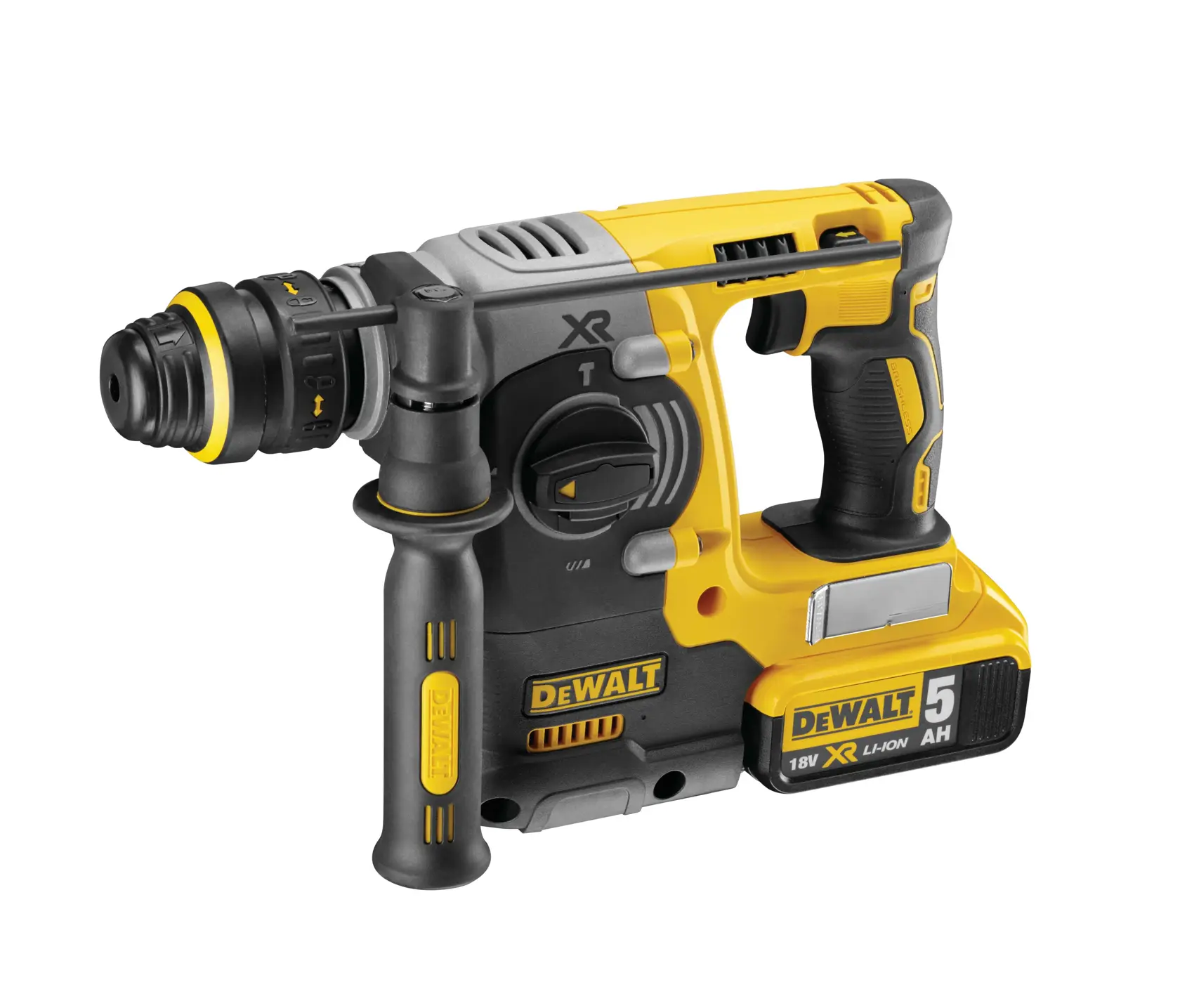 Bezuhlíková príklepová vŕtačka 18 V XR® 24 mm SDS Plus DEWALT® s QCC - 2 x 5 Ah