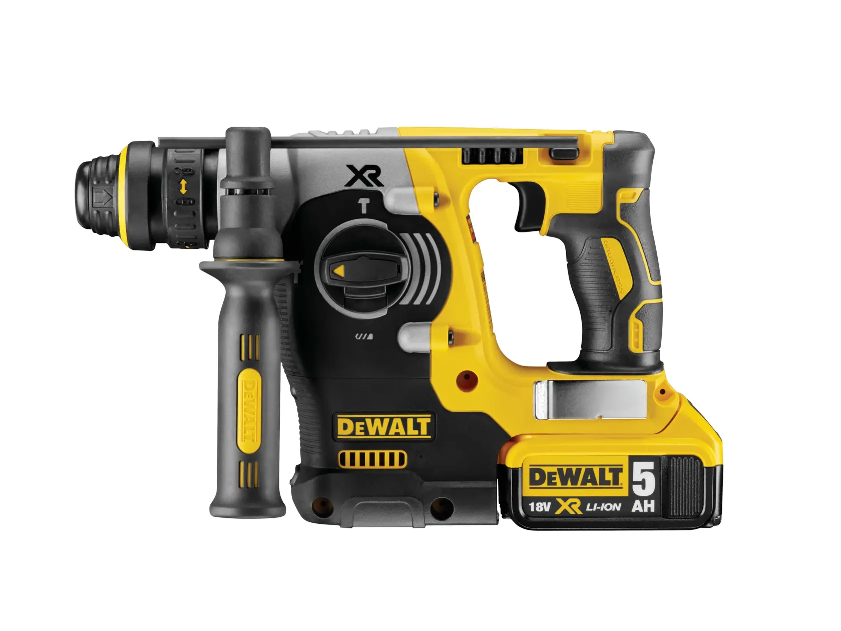 Bezuhlíková príklepová vŕtačka 18 V XR® 24 mm SDS Plus DEWALT® s QCC - 2 x 5 Ah