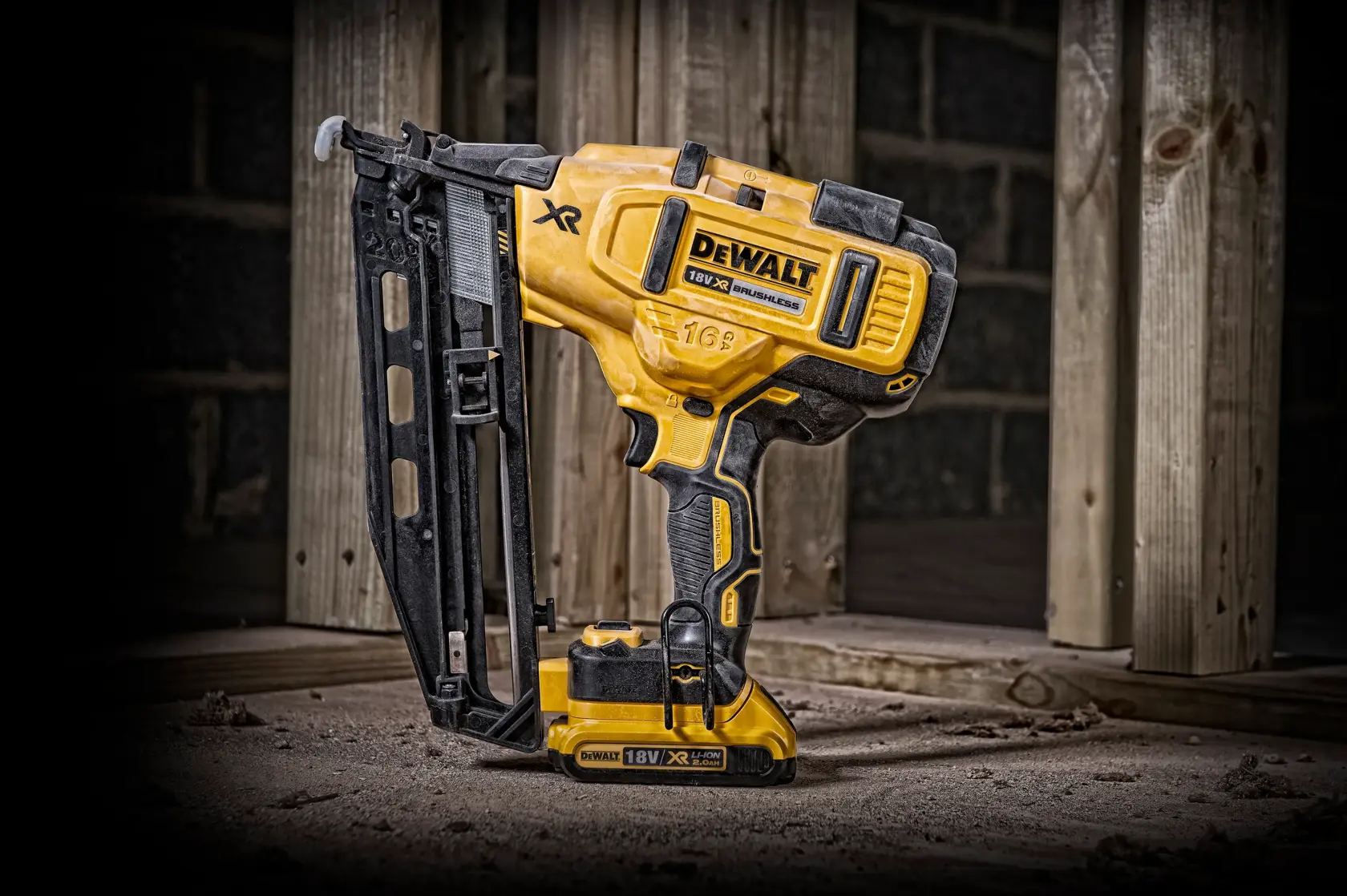 Bezuhlíková klincovačka rozmer 16, 18 V XR® DEWALT® - 2 x 2 Ah