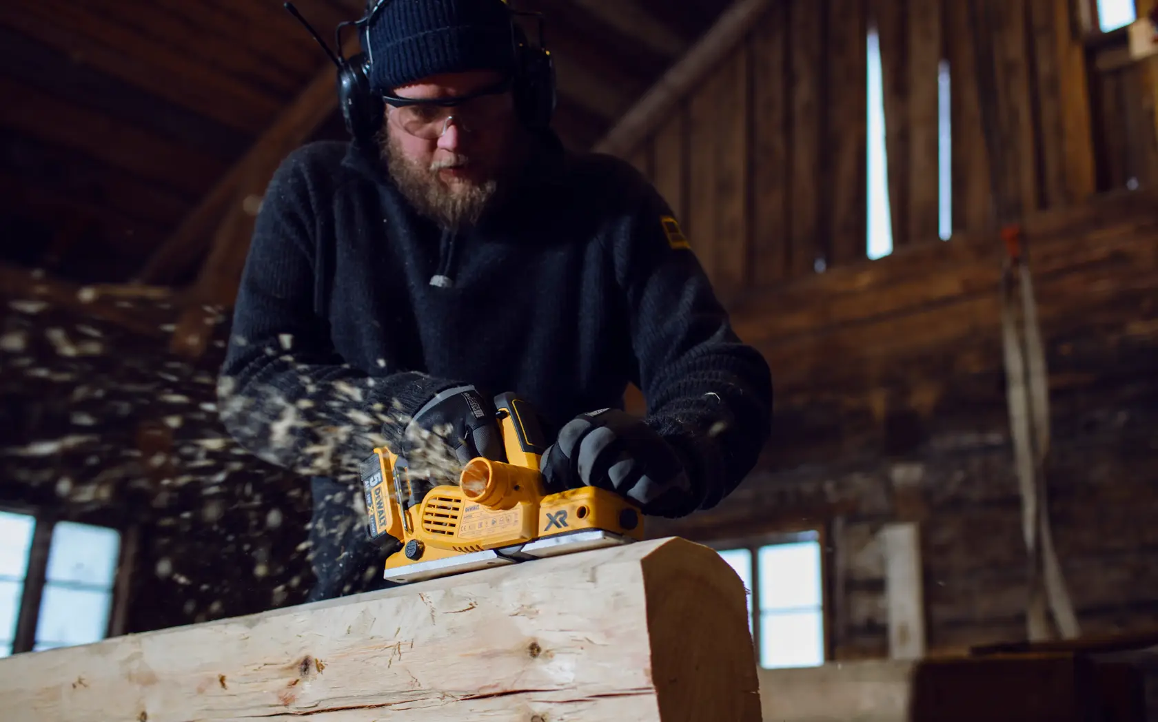 Bezuhlíkový hoblík 18 V XR® DEWALT® - 2 x 5 Ah