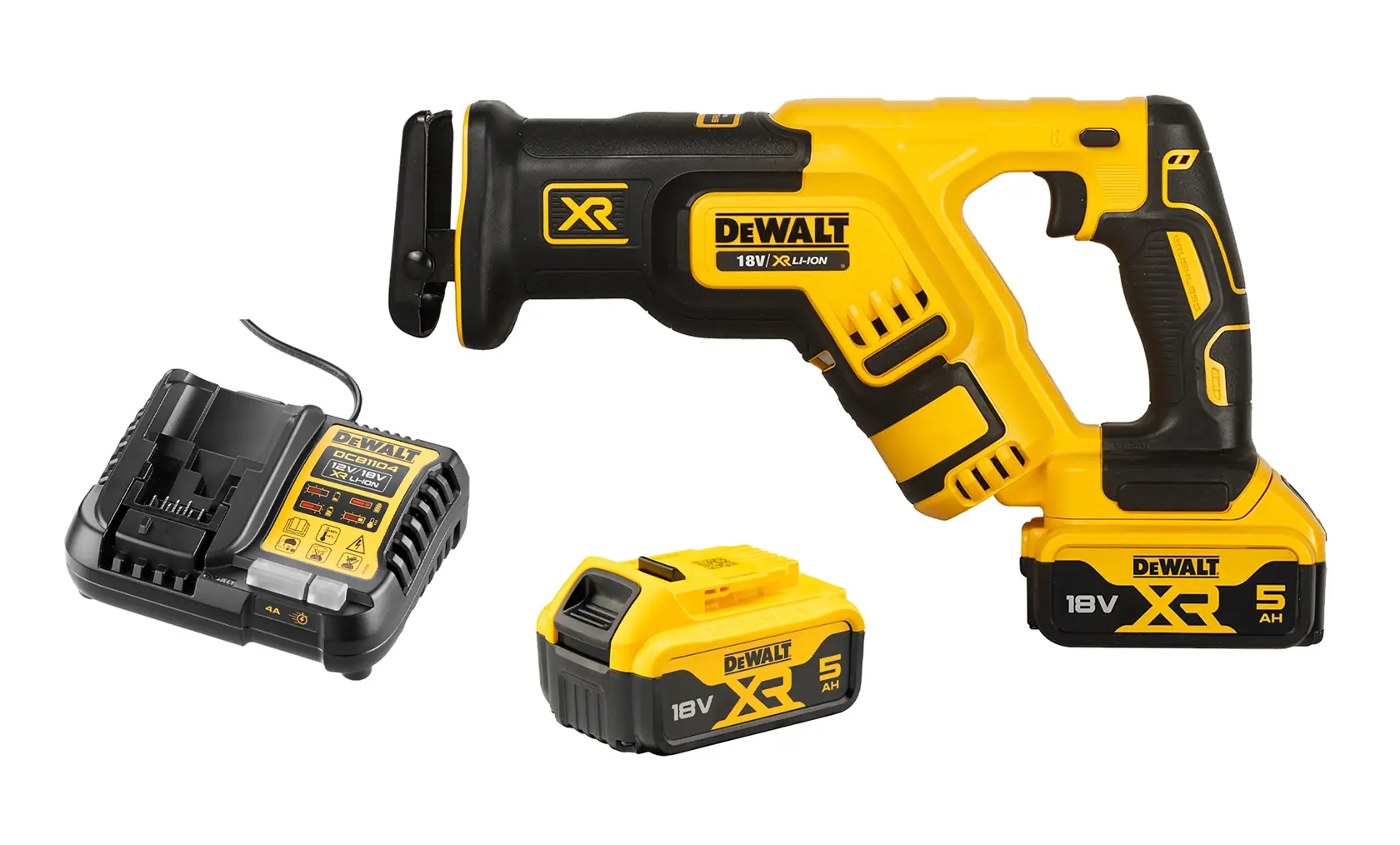 Bezuhlíková kompaktná mečová píla 18 V XR® DEWALT® -2 x 5 Ah