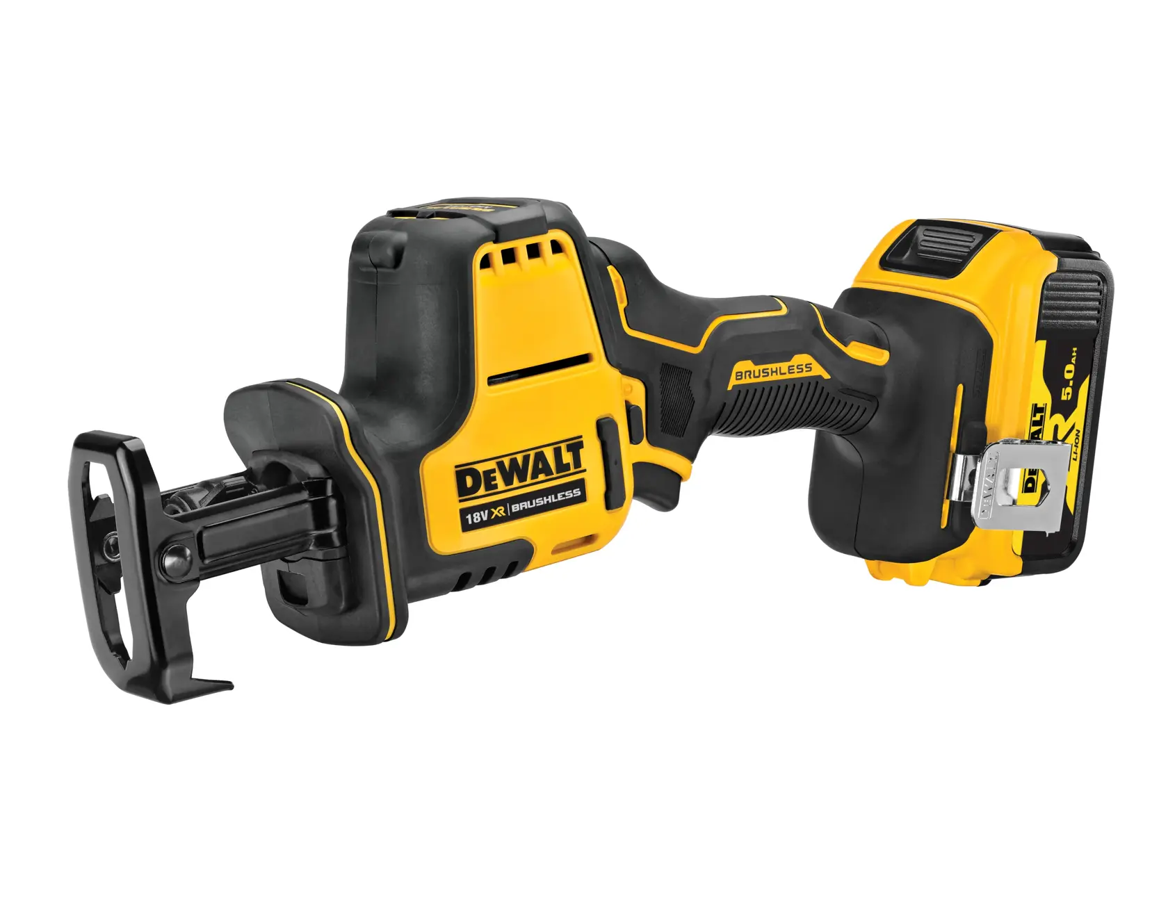 Bezuhlíková sub-kompaktná mečová píla 18 V XR® DEWALT® - 2 x 5,0 Ah