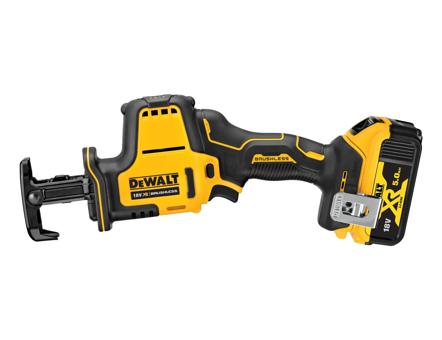 Bezuhlíková sub-kompaktná mečová píla 18 V XR® DEWALT® - 2 x 5,0 Ah