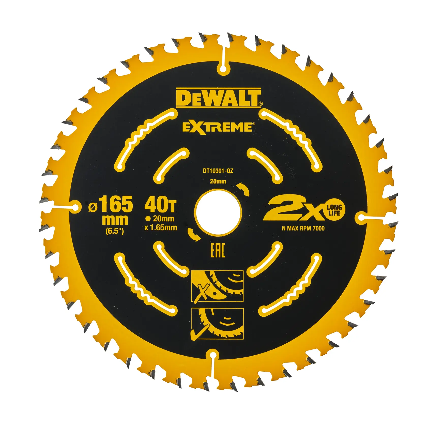 DEWALT logo centered on a white background.