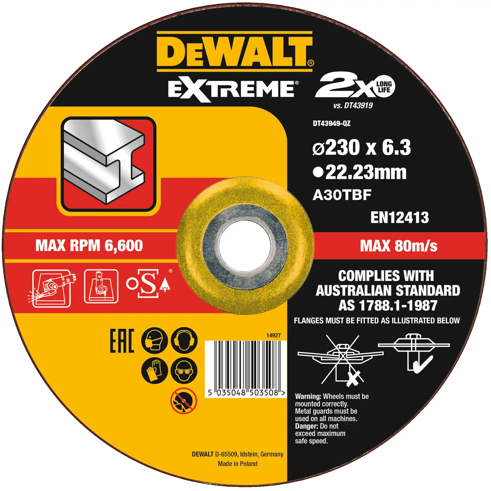 DEWALT logo centered on a white background.