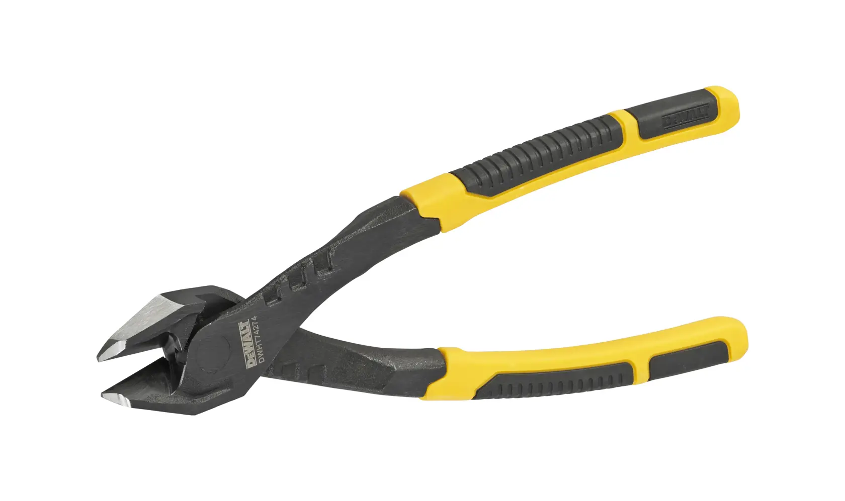 Pinza tagliafili DEWALT con manici giallo e nero, adatta per tagliare fili e cavi.