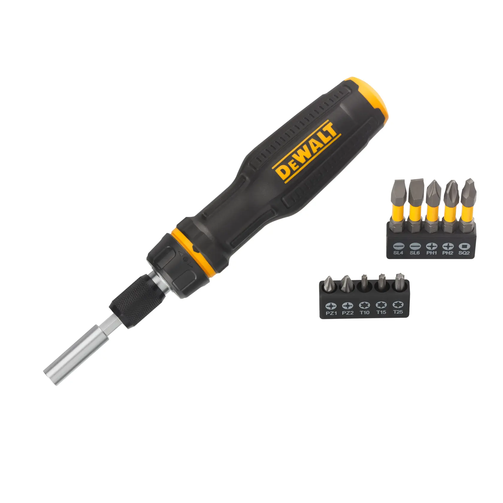DEWALT screwdriver with bits, DWHT68001-0, DWHT68001, in Photography category.