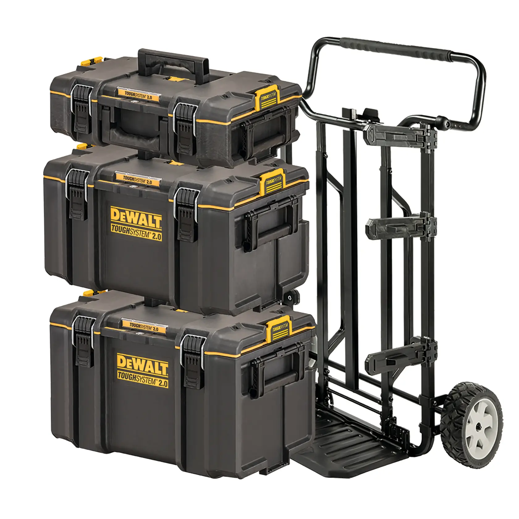 Kufríky TOUGHSYSTEM® 2.0 DEWALT® 4 uložené na seba